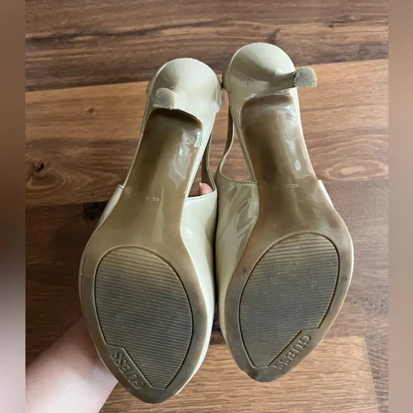 Guess Peeptoe High Heels in Nude - Picture 13 of 14